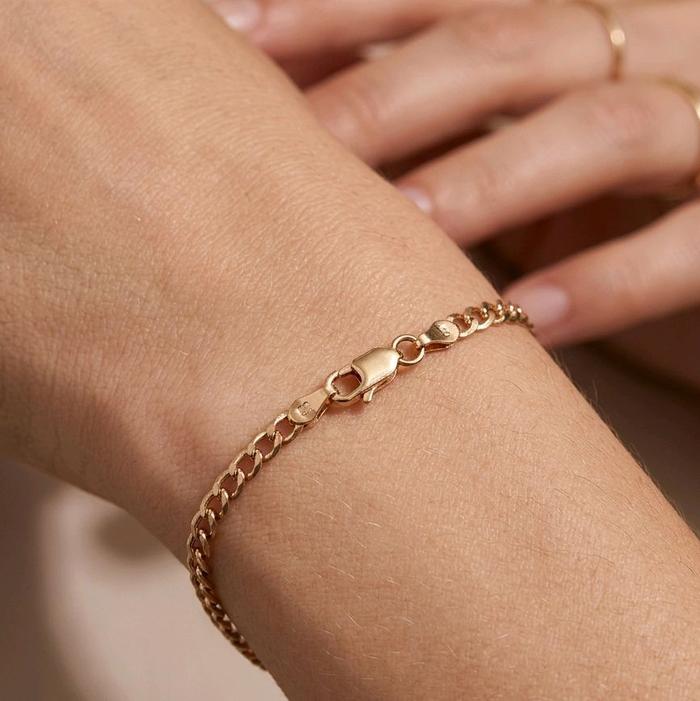 Gelang Rantai Emas 17K / Diamond Jewelry / 361GMS3LS