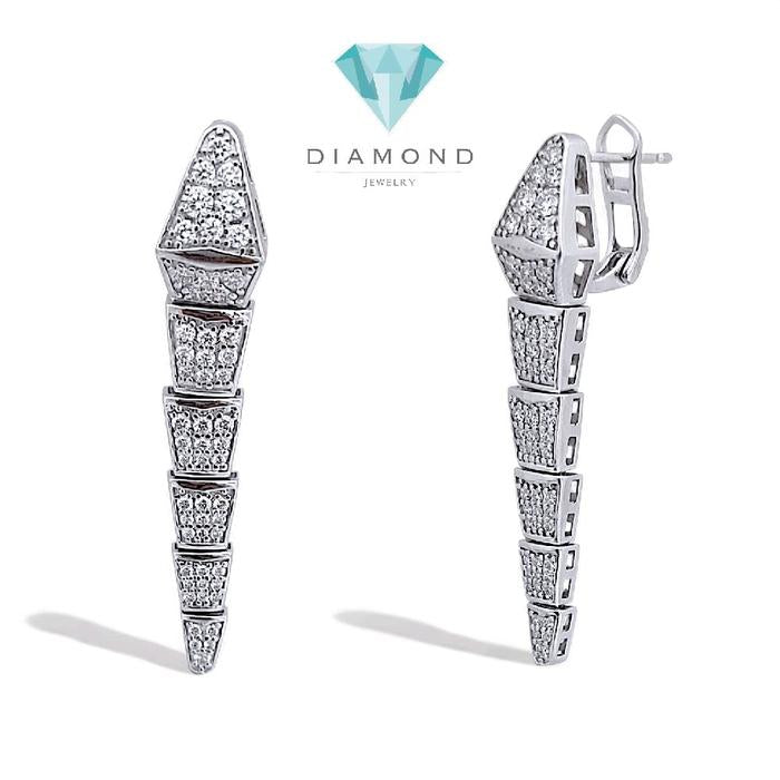Ulo Serpenti Diamond Earring 18K / Anting Berlian Ulo Serpenti 18K / Diamond Jewelry-1ABD1005ANNEW-HT