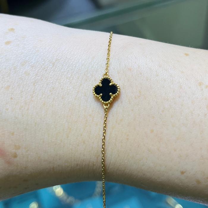 Sweet alhambra vc earing-necklace onyx Diamond Jewelry