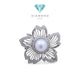Flower south sea Pearl Diamond brooch 18K / Diamond Jewelry
