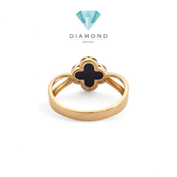 Clover Black Gold Ring 700K-Diamond Jewelry-420CMS237LS-HT