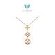 Flower Necklace 18K Gold MOP 3 Susun-Diamond Jewelry-23KBAB3200LSCH