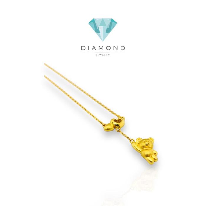 Kalung emas winnie bear/pure gold necklace/kalung emas murni winni bear- 24K Diamond Jewelry