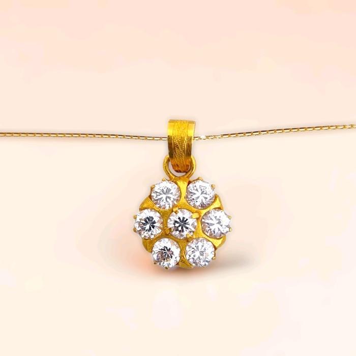 Topaz Pendants 18K / Liontin Topaz 18K / Diamond Jewelry / 176LMSWP5