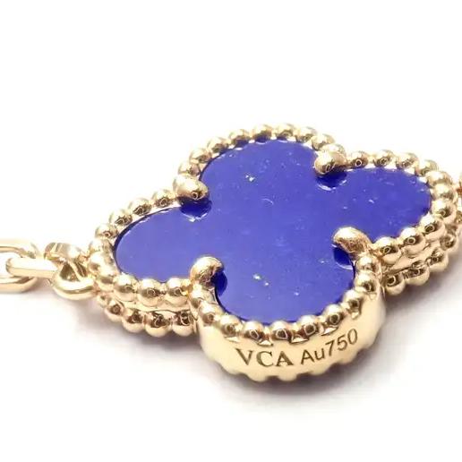 Clover blue diamond bracelet vc-Diamond Jewelry
