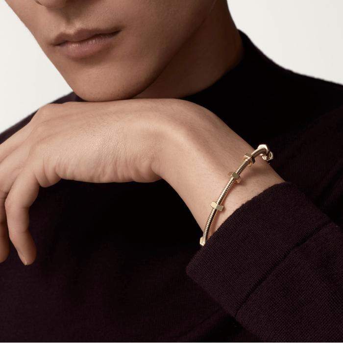 Screw Ecreu Bangle White Gold 18K-Diamond Jewelry-385GBD15000LS-HT