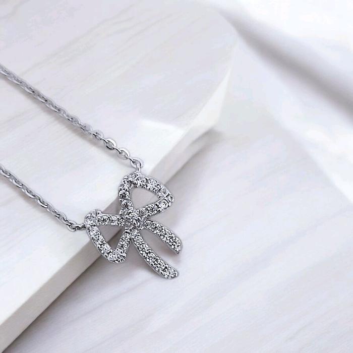 Tape Necklace / Diamond Jewelry 416KMS239LS