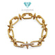 Hardware Titan Diamond Bracelet 18K / Gelang Rantai Titan Berlian 18K /Diamond Jewelry 134GBD452000AB-HT