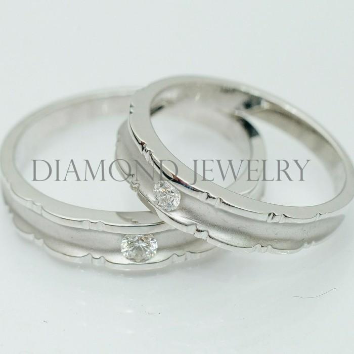 Cincin Kawin/Wedding Ring - Diamond Jewelry Two Tone 01020802/01020803