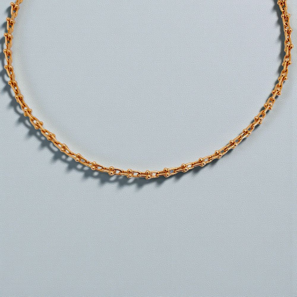 Hardware Small Necklace 18K / Kalung Rantai Kecil 18K / Diamond Jewelry 414KBD2298RY-HT