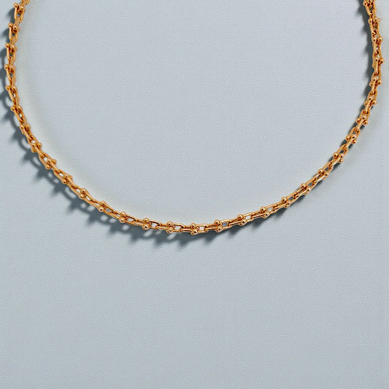 Hardware Small Necklace 18K / Kalung Rantai Kecil 18K / Diamond Jewelry 414KBD2298RY-HT