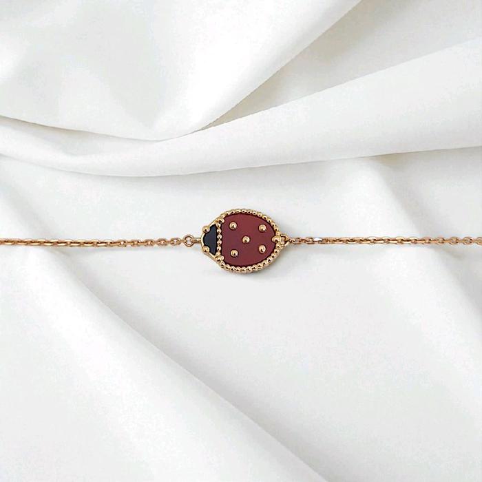 Ladybug Bracelet 18K / Gelang Ladybug 18K / Diamond Jewelry 412GBD348RY-HT