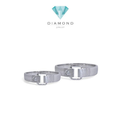 Wedding Belt Ring 18K / Cincin Nikah Belt 18K / Diamond Jewelry 23CBNKH5852WPLS - 24CBNKH4712WPLS