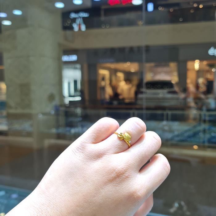 Cincin Emas Apple 23K-Diamond Jewelry