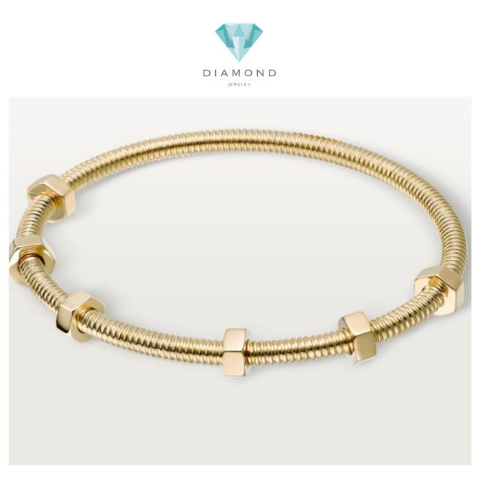 Ecreu de Cartier bracelet gold 18K original Diamond Jewelry