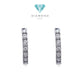 Hoop Listring Diamond Earring 18K / Diamond Jewelry