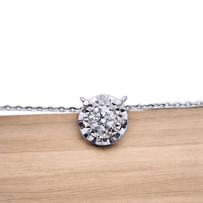 Liontin Solitaire Round Diamond 18K / Diamond Jewelry