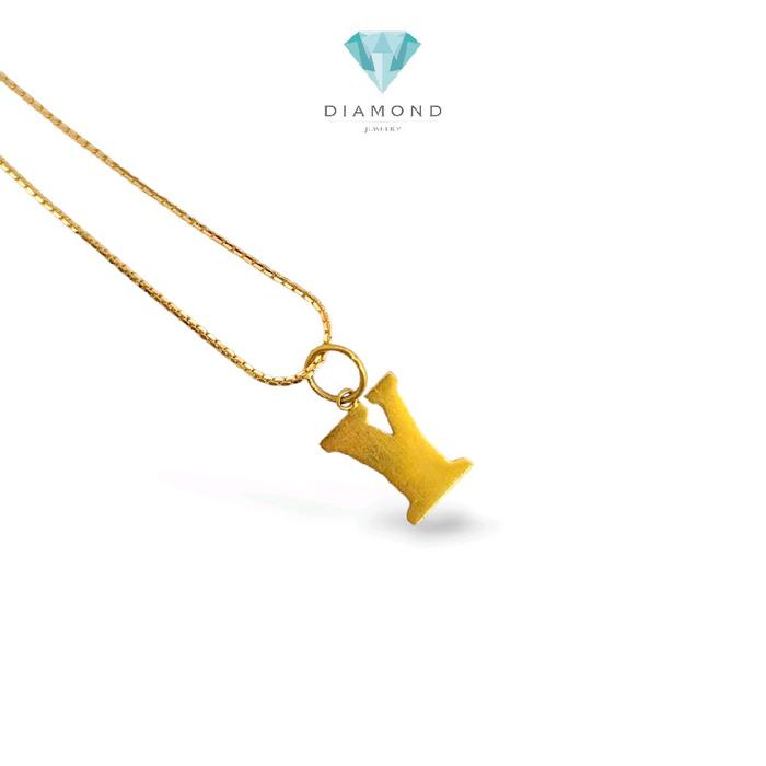 Gold Pendants Letter Y 23K / Liontin Emas Huruf Y 23K / Diamond Jewelry / 291LMSWP1