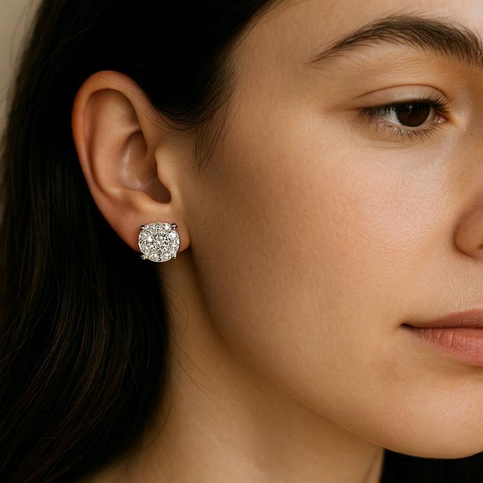 Esperansa Diamond Earring 18K / Anting Berlian Esperansa 18K / Diamond Jewelry 1AB4300PGK-HT