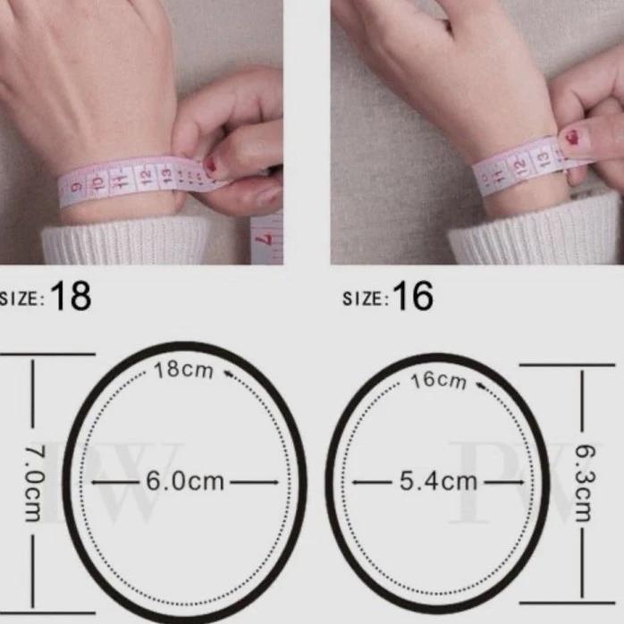 Gelang emas polos bracelet love mas klik 16/17K -Diamond Jewelry