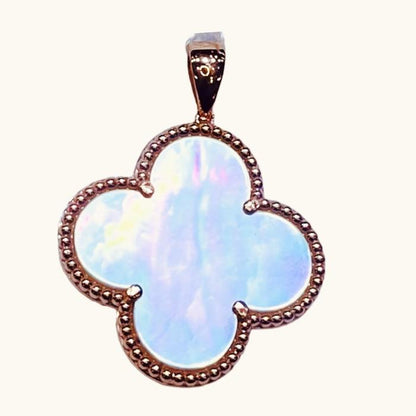 Magic alhambra vca mop earring /pendant 18K gold Diamond Jewelry