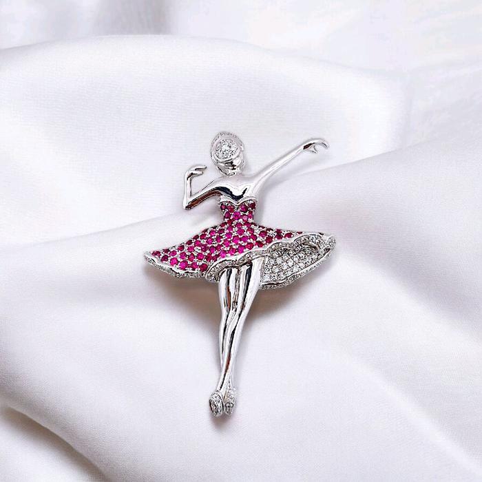 Ballerina Diamond Bros 18K / Diamond Jewelry-30BLKV2005WP-HT