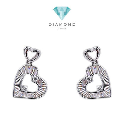 Love Diamond Rainbow Sparkle Earring 18K / Diamond Jewelry