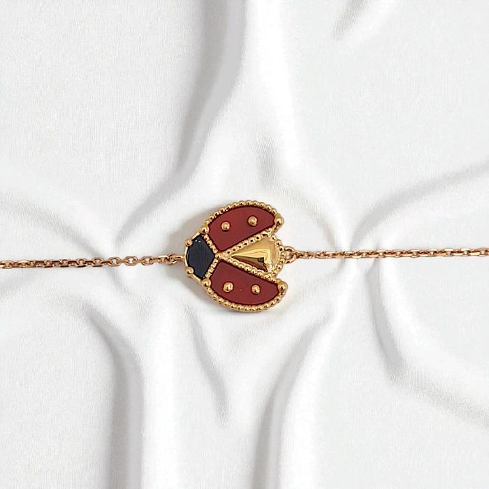 Ladybug Open Wings Bracelet 18K / Gelanv Ladybug Sayap Terbuka 18K / Diamond Jewelry 411GBD5RY-HT