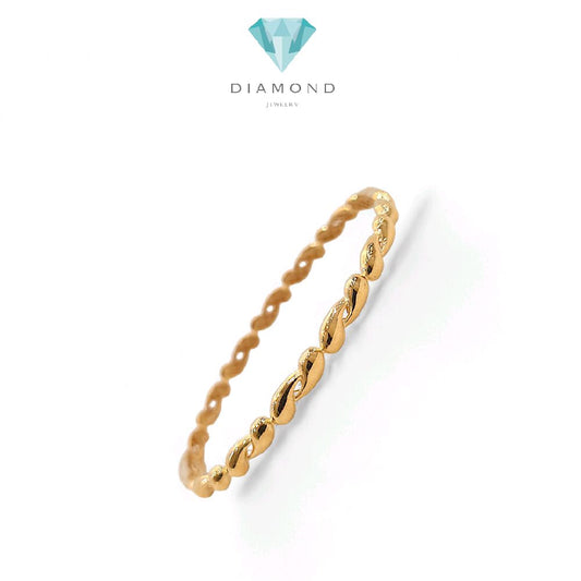 Tear Drop Gold Bangle bottega Brecelet 16K / Gelang Emas Tear Drop 16K / 461GMS534LS