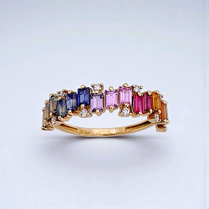 Cincin Berlian Pelangi 18K / Diamond Jewelry 387BC2800LS HT