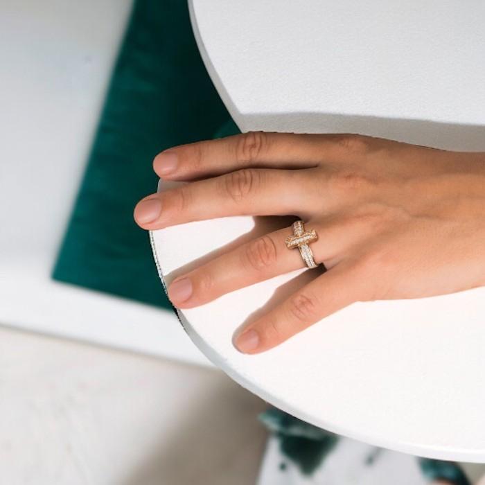 T1 Full diamond bangle with 18 K Rose Gold Diamond Jewelry