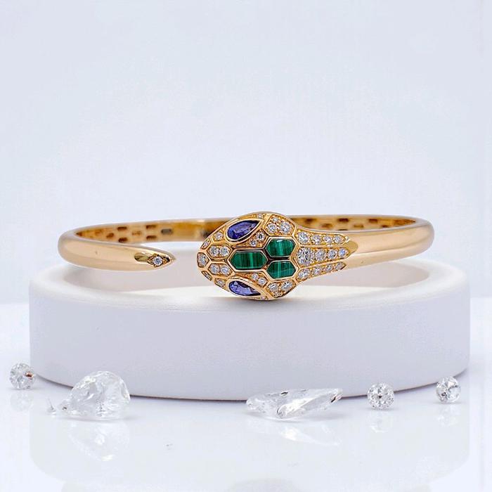 Ulo Serpenti Seduttori Bracelet 18K /Gelang Ulo Serpenti Seduttori 18K / Diamond Jewelry 24GBD35950RB-HT