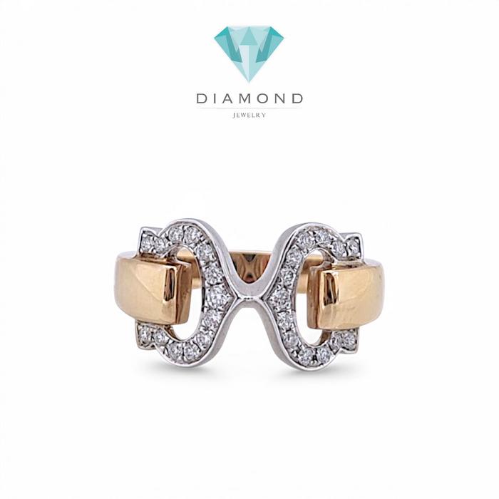 Doublw C crt Diamond Ring 18K / Diamond Jewelry
