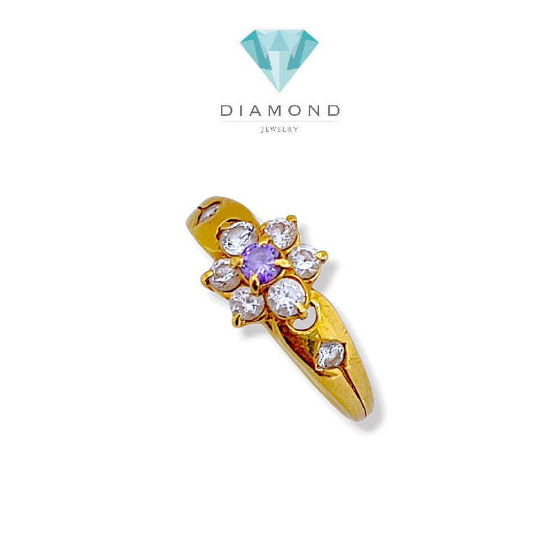 Flower Gold Ring 23K / Cincin Emas Bunga 23K / 134CMSWP3