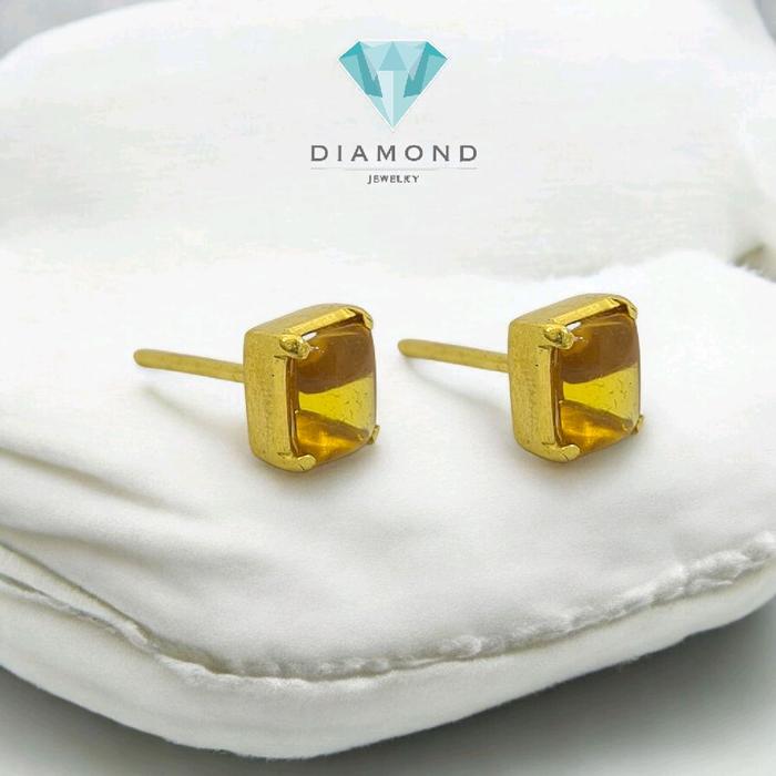 Anting Batu Kuning 23K-Diamond Jewelry-309AMSWP4