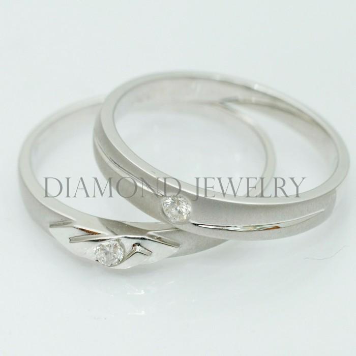 Cincin Kawin/Wedding Ring - Diamond Jewelry Two Tone 01020850/01020851