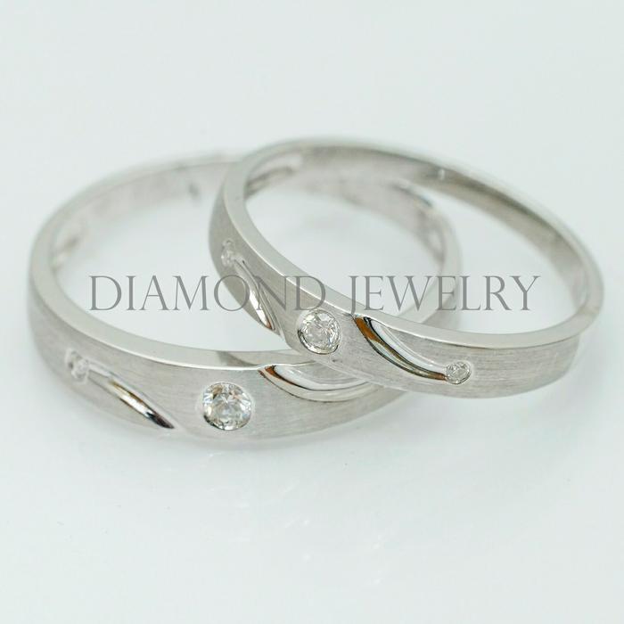 Cincin Kawin/Wedding Ring - Diamond Jewelry Two Tone 01020814/01020815