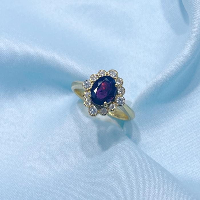 Edwardian Ruby Ring 23k gold Ring Diamond Jewelry