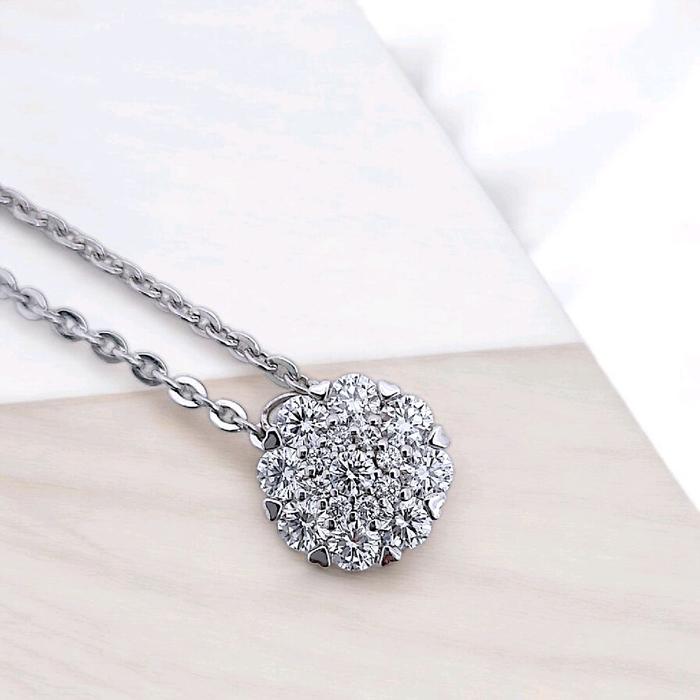 Liontin Round Diamond 18K / Diamond Jewelry