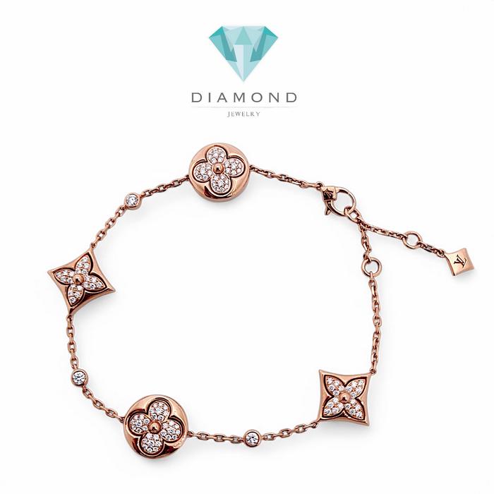 Colour Blosoom Diamond Bracelet 18K / Diamond Jewelry-98GBD122100AB-HT
