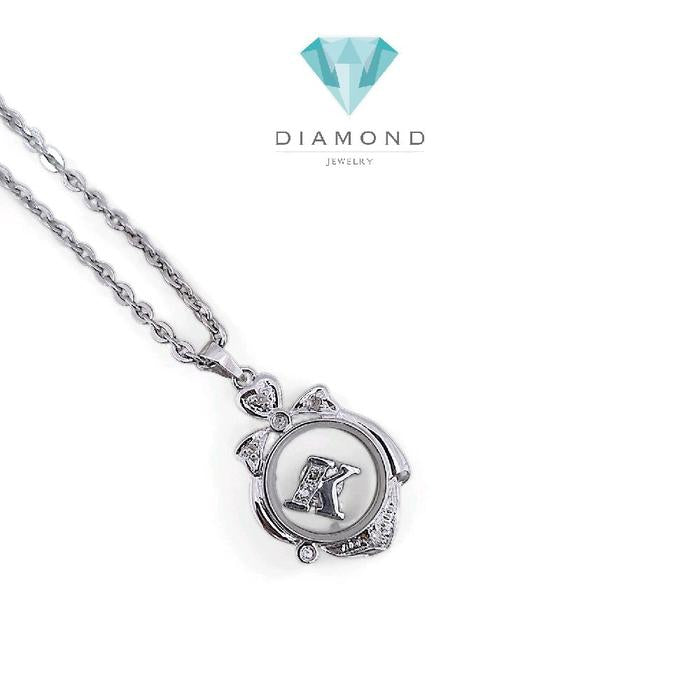 Liontin Initial K Diamond 18K / Diamond Jewelry 16LBGT600WPLS-HT