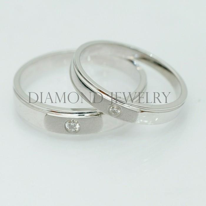 Cincin Kawin/Wedding Ring - Diamond Jewelry Two Tone 01020840/01020841