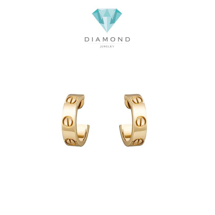 Love earring 18 K rose gold Diamond Jewelry