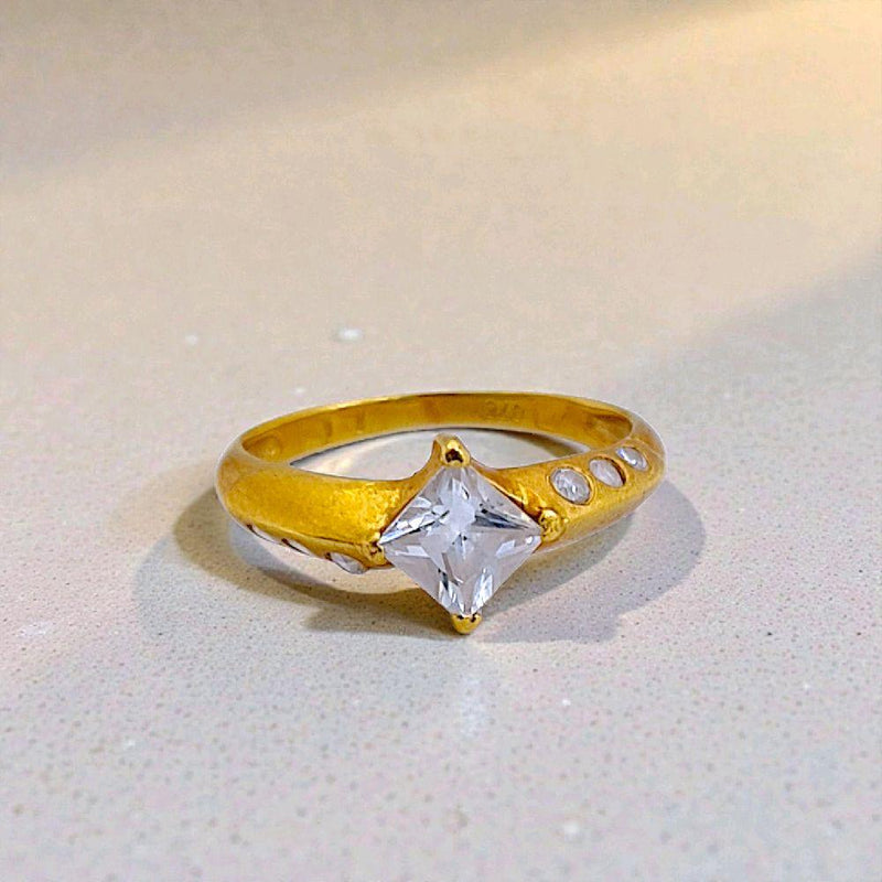 Princess Gold Ring 23K / Cincin emas Princess 23K / 60CMSWP3