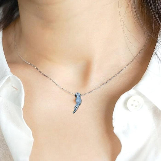 Bird Fauna diamond necklace white gold 18K Diamond Jewelry