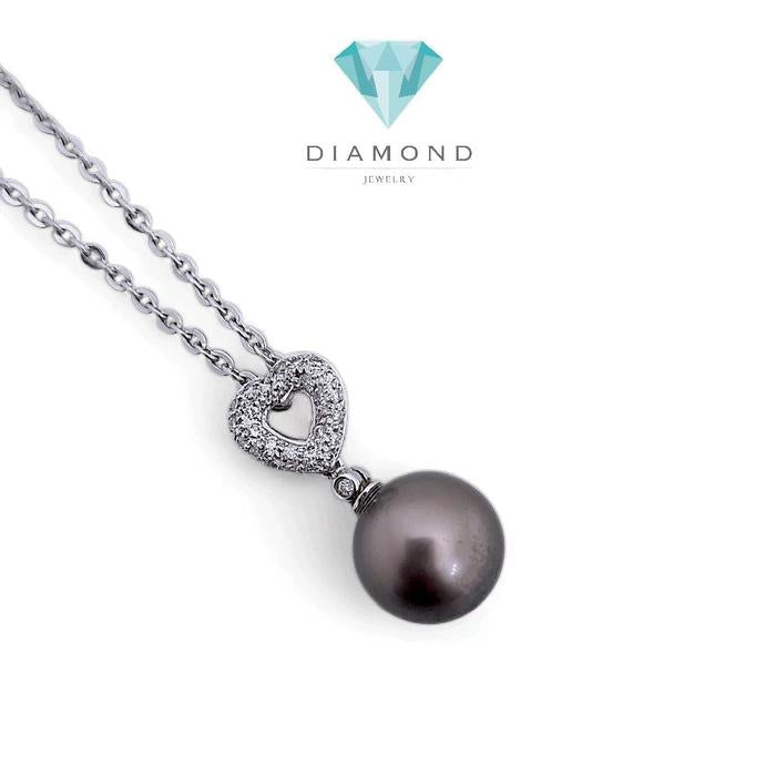 Liontin Love Black Pearl Diamond 18K / Diamond Jewelry 354LM475LSWP-HT