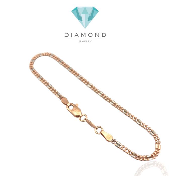 Gelang emas Jalur white rose gold 17k-Diamond Jewelry