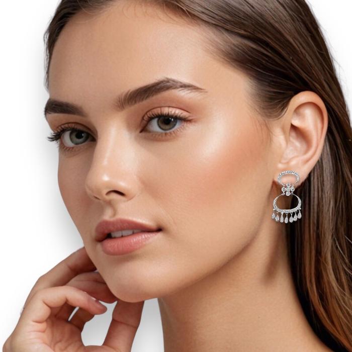 Anting berlian Indi vintage18k white gold/diamond earring Indi Vintage-Diamond Jewelry