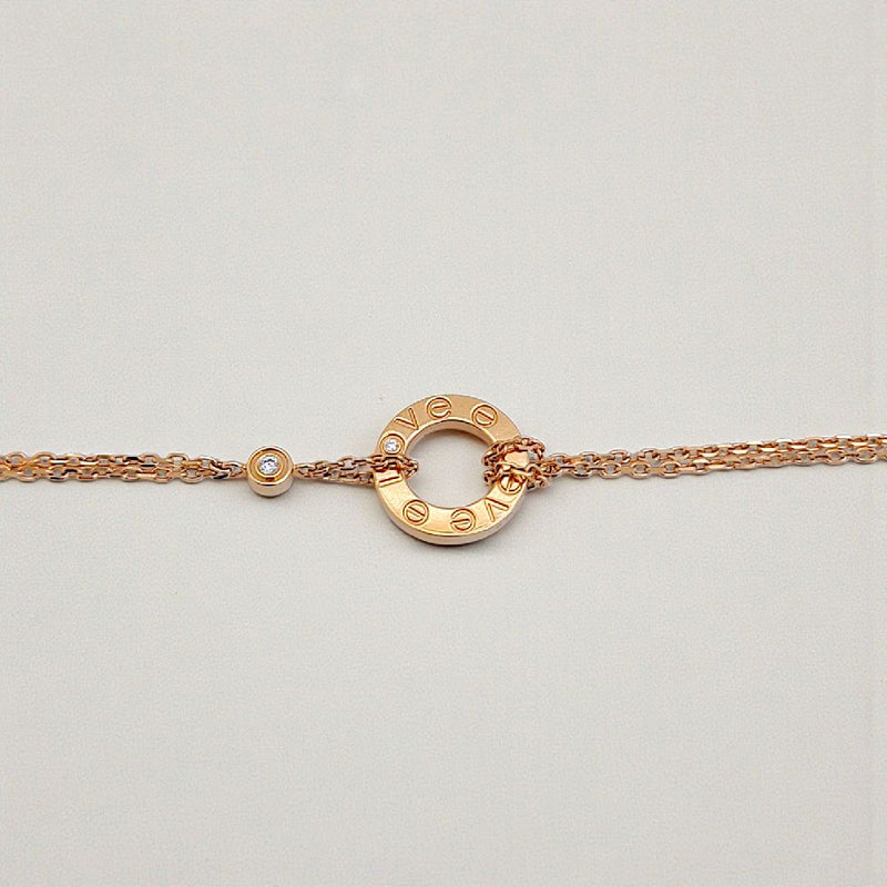 Love Diamond Bracelet 18K / Gelang Berlian Love 18K / Diamond Jewelry 156GBD58100AB - HT