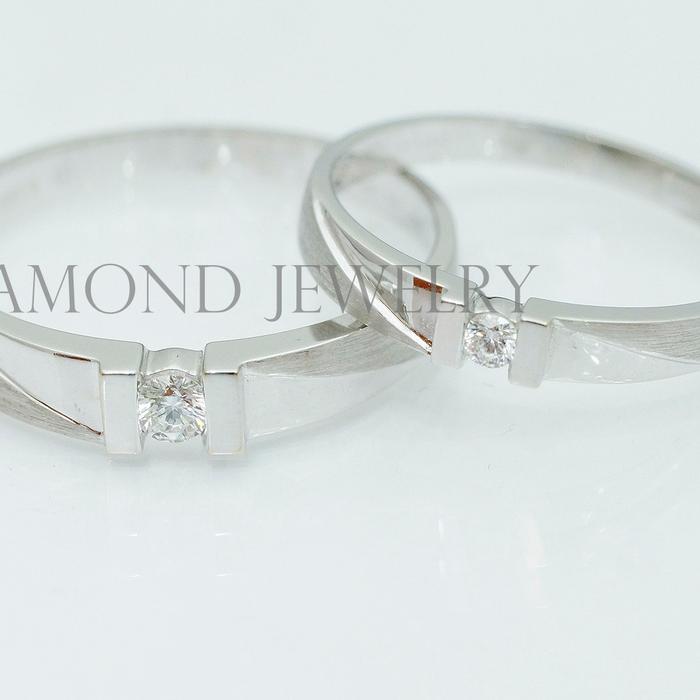 Cincin Kawin/Wedding Ring - Diamond Jewelry Two Tone 01020752/01020753